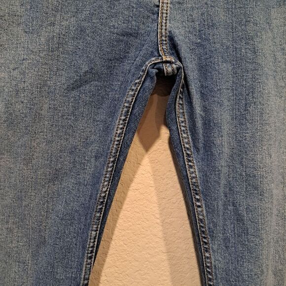 Levi's Strauss 505 Denim Classic Straight Leg Light/Medium Wash Jeans size 40x30 - Picture 10 of 13